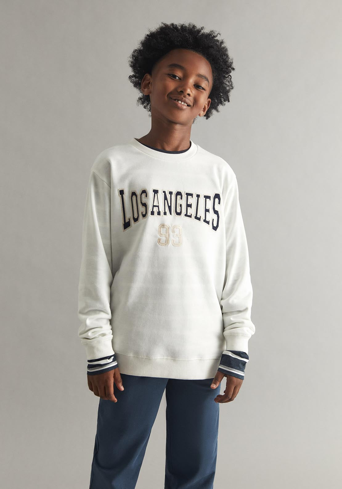 Sfera College Sweatshirt - White 1 Shaws Department Stores