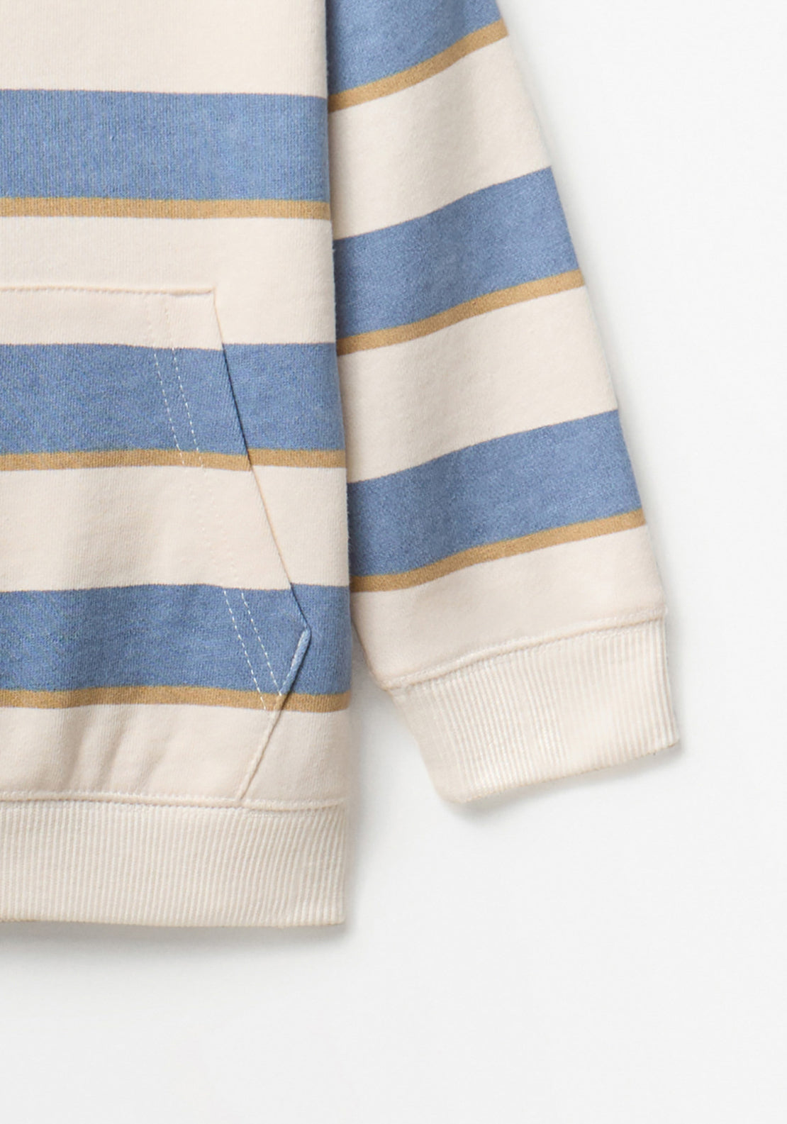 Striped Hoodie - Blue