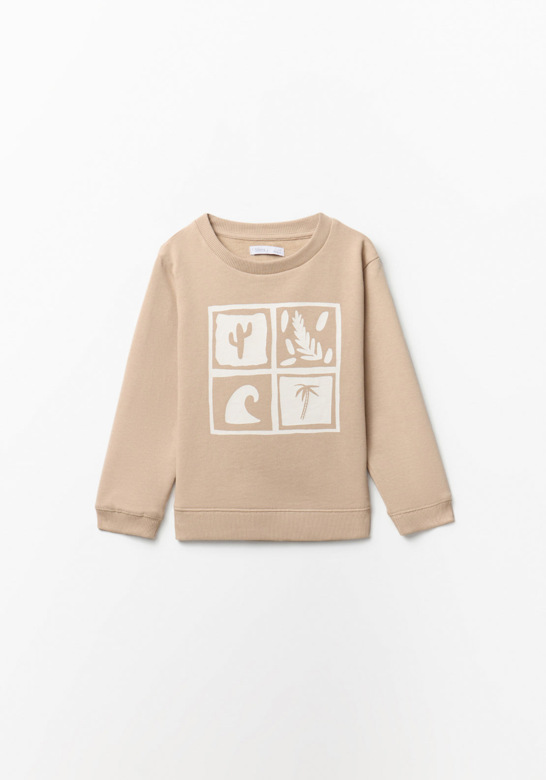 Basic Cactus Sweatshirt - Beige