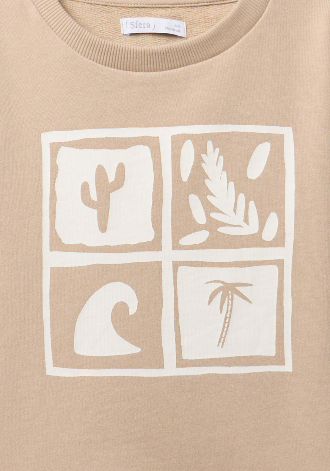 Basic Cactus Sweatshirt - Beige