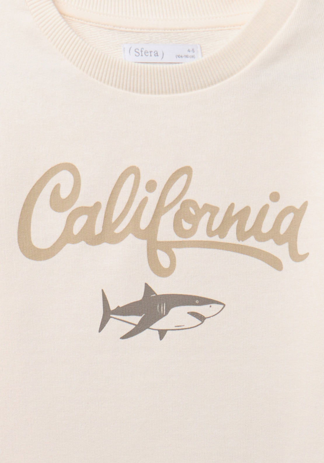 Basic Front Print Sweatshirt - White
