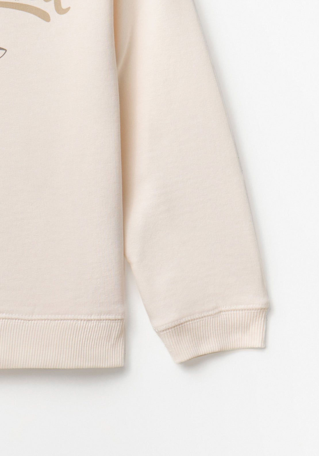Basic Front Print Sweatshirt - White