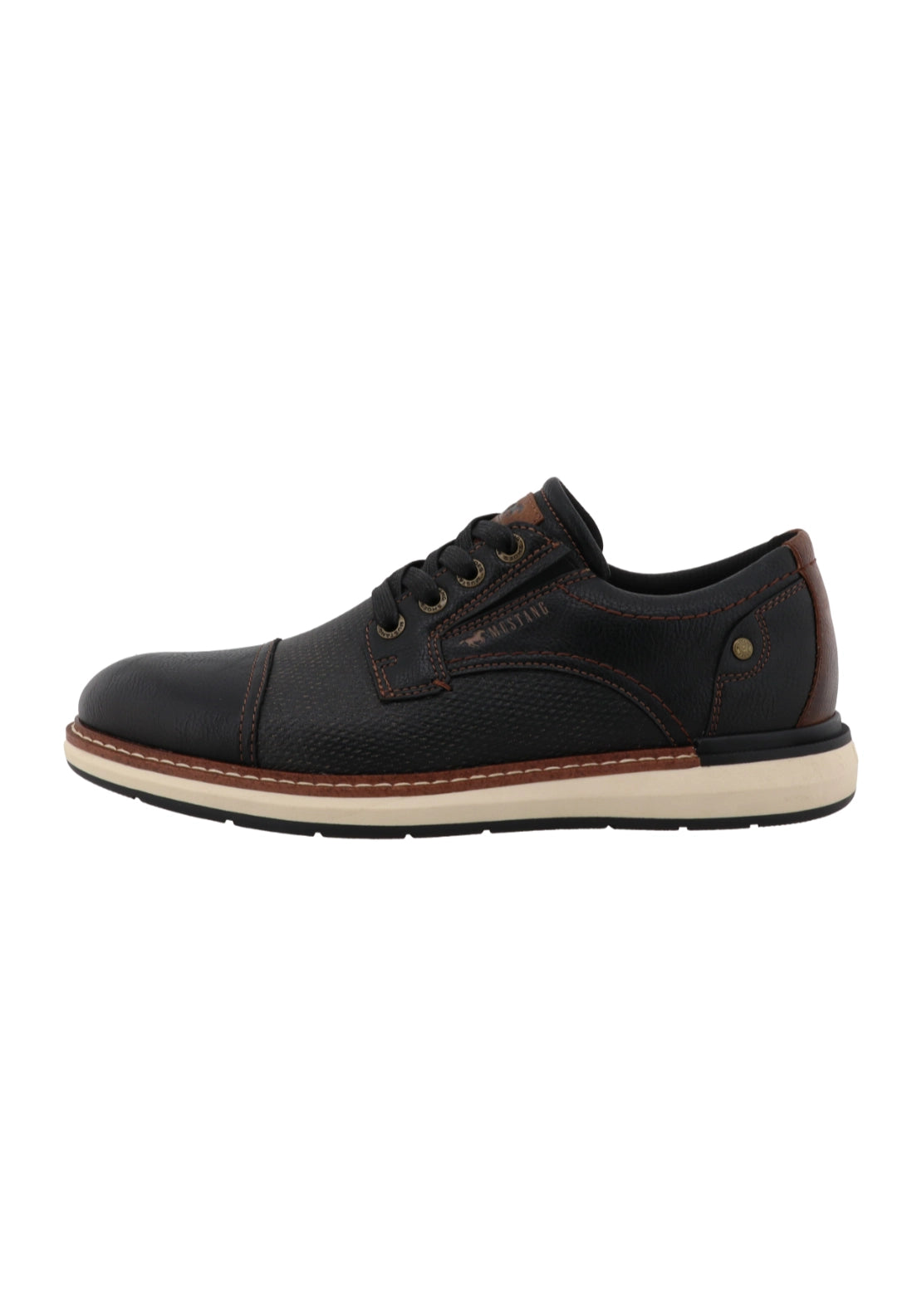 Mustang Smart Toe Cap Shoe - Black 1 Shaws Department Stores