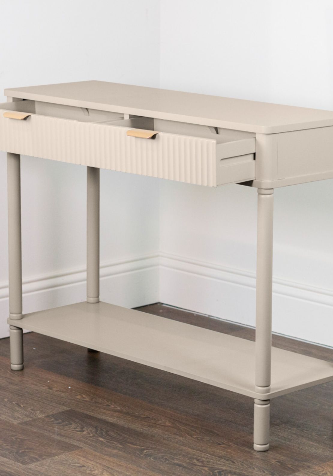 The Home Collection One Drawer Side Table - Cream 4 Shaws Department Stores