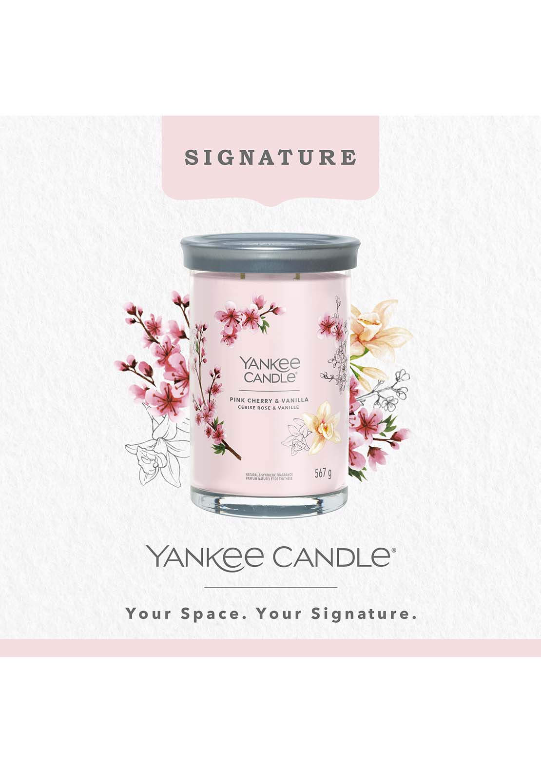 Yankee Candle Yankee Large Tumbler Pink Cherry Vanilla 3 Shaws Department Stores