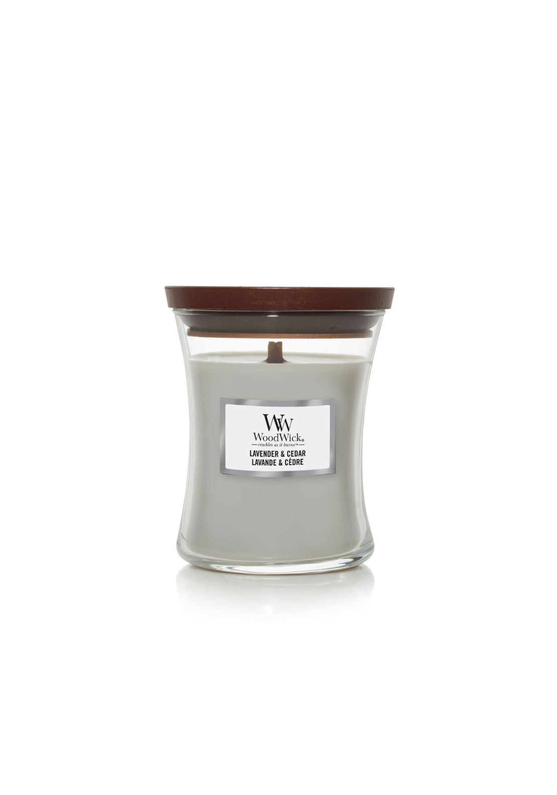 Woodwick Candle Hourglass Jar - Lavender/cedar 1 Shaws Department Stores