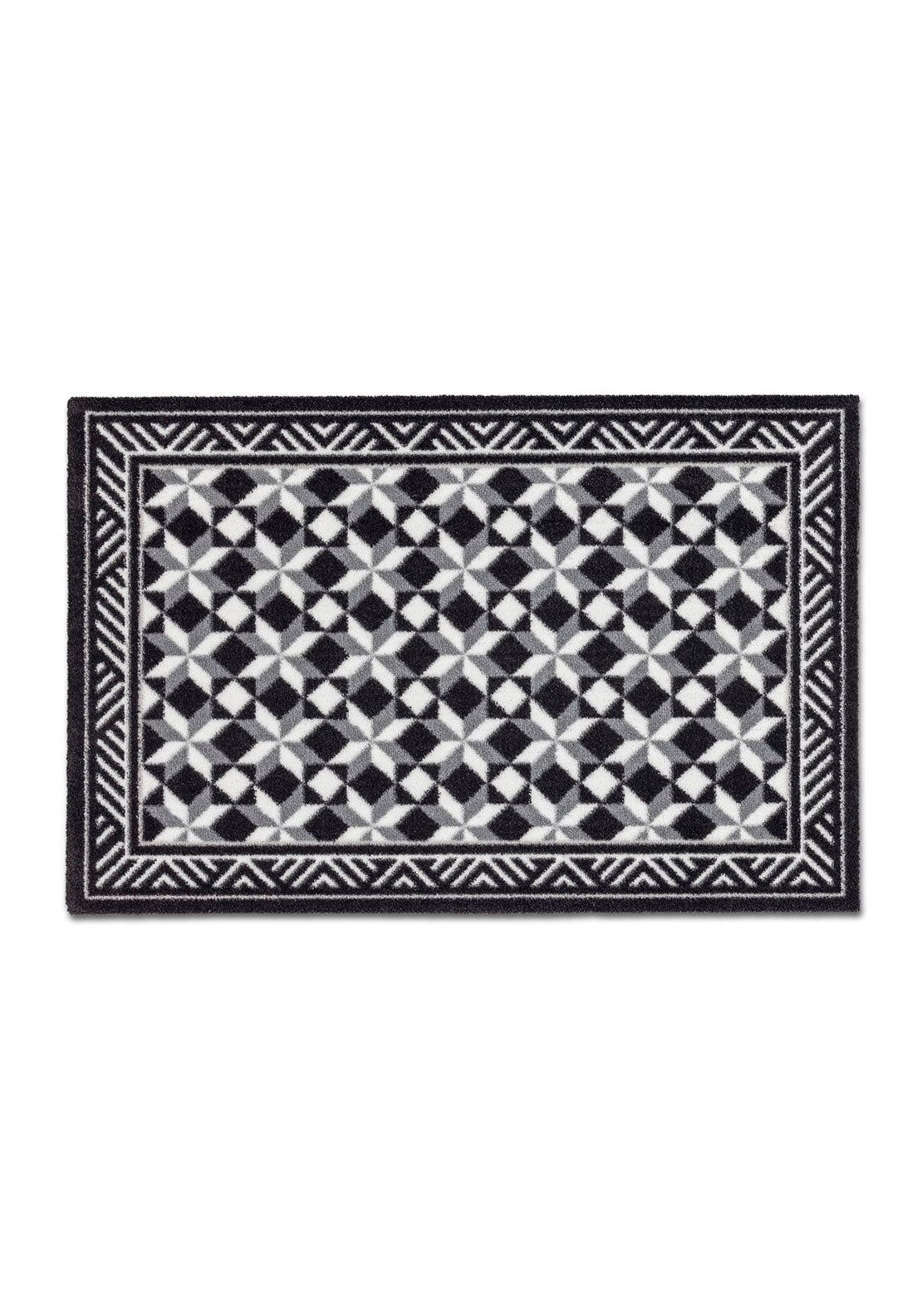 The Home Miabella Mat - Black &amp; White 1 Shaws Department Stores