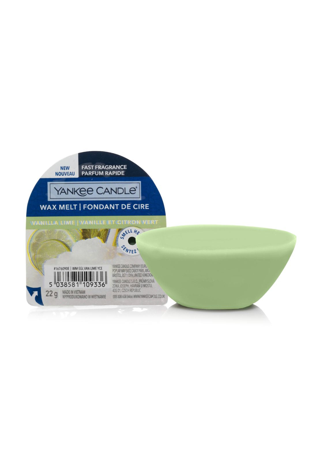 Yankee Candles Vanilla Lime Waz Melt - Green 1 Shaws Department Stores