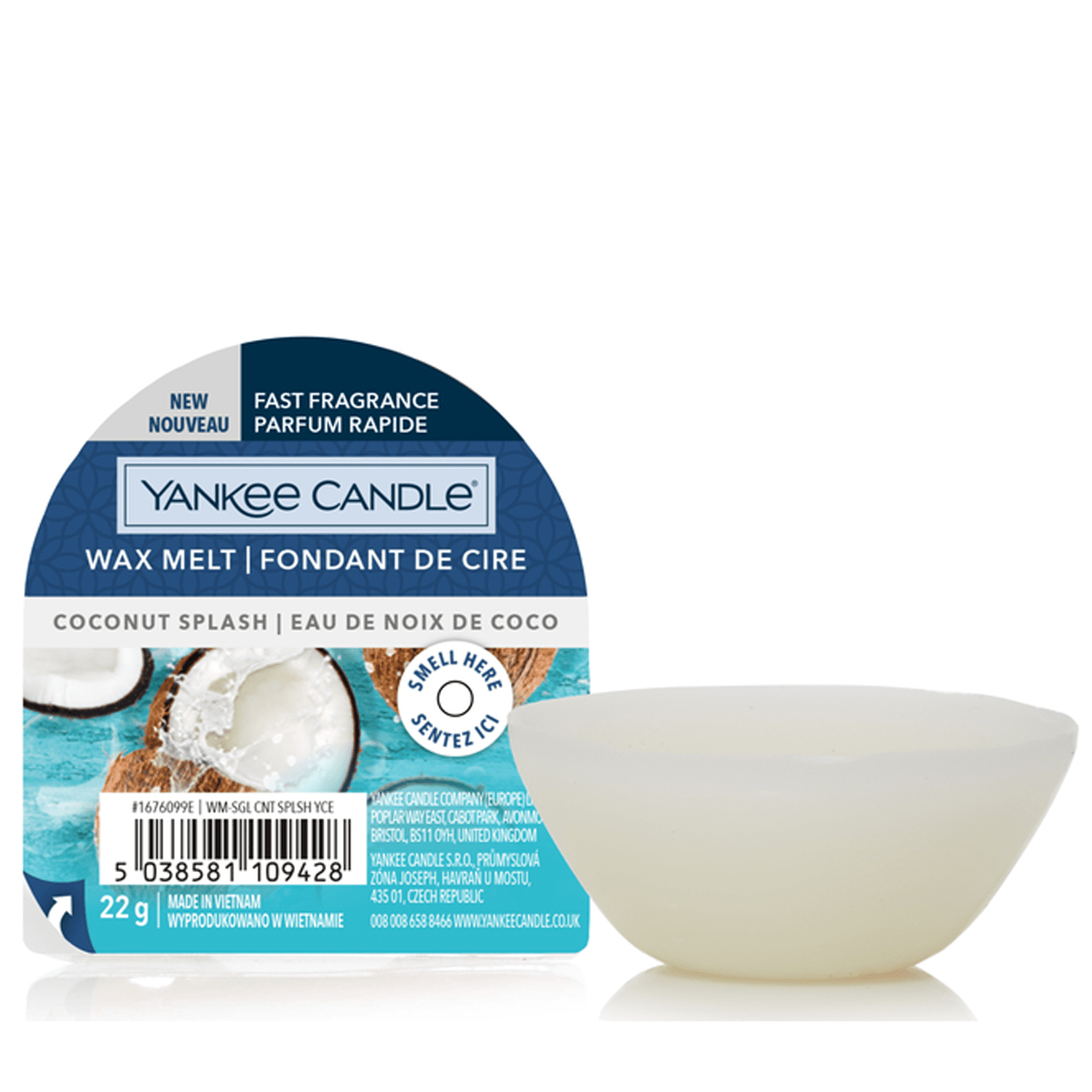Yankee Candle Single Wax Melt - Coconut Splash 1 Shaws Department Stores