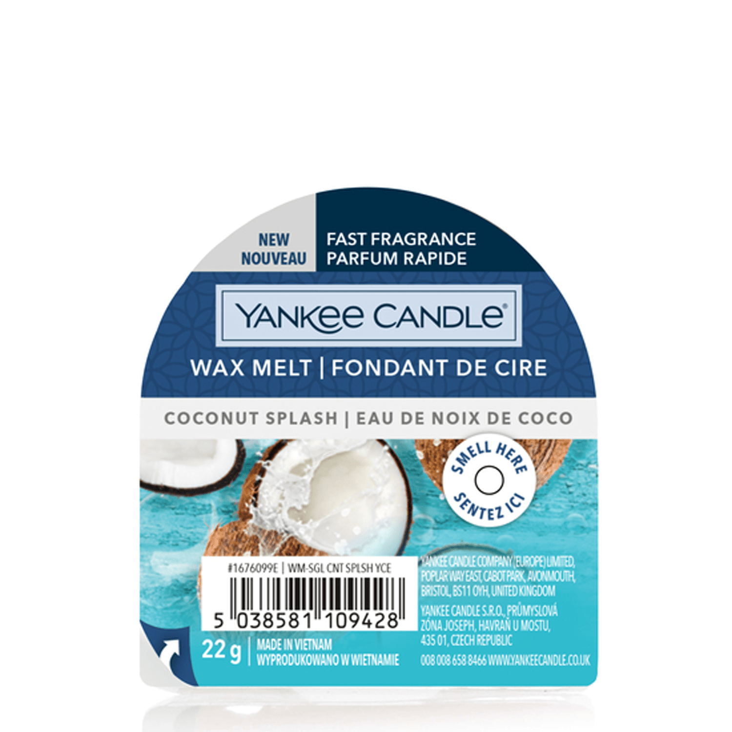 Yankee Candle Single Wax Melt - Coconut Splash 3 Shaws Department Stores