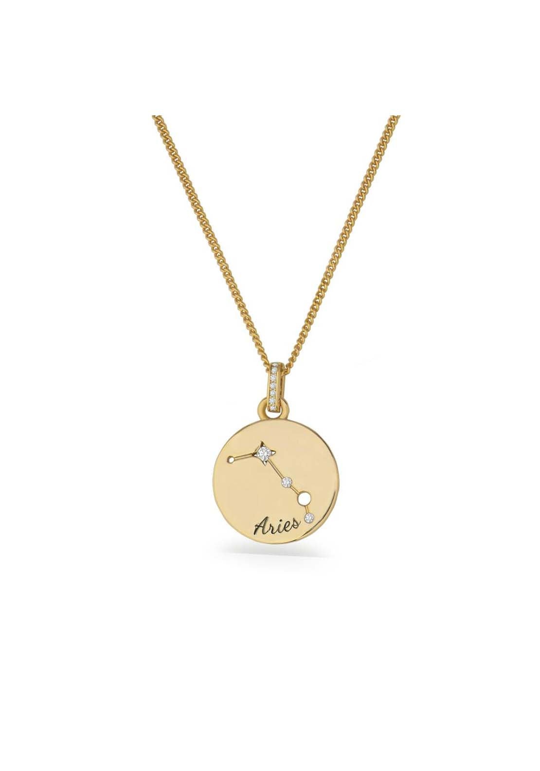 Tipperary Jewellery Pendant Aries - Rose Gold 1 Shaws Department Stores