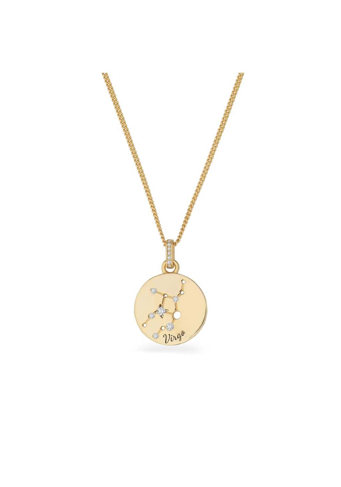 Tipperary Jewellery Pendant Virgo - Rose Gold 1 Shaws Department Stores