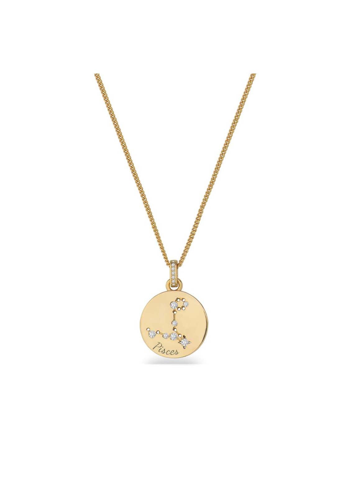 Tipperary Jewellery Pendant Pisces - Rose Gold 1 Shaws Department Stores