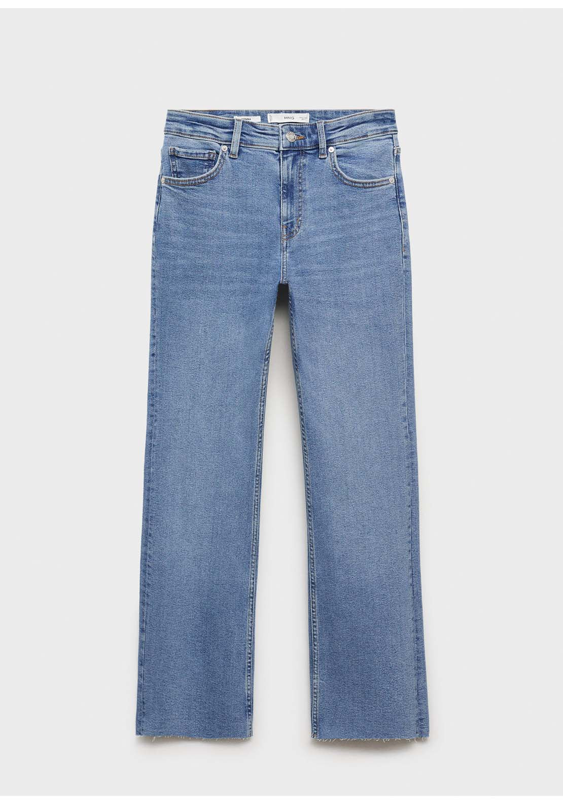 Sienna Flared Cropped Jeans - Blue