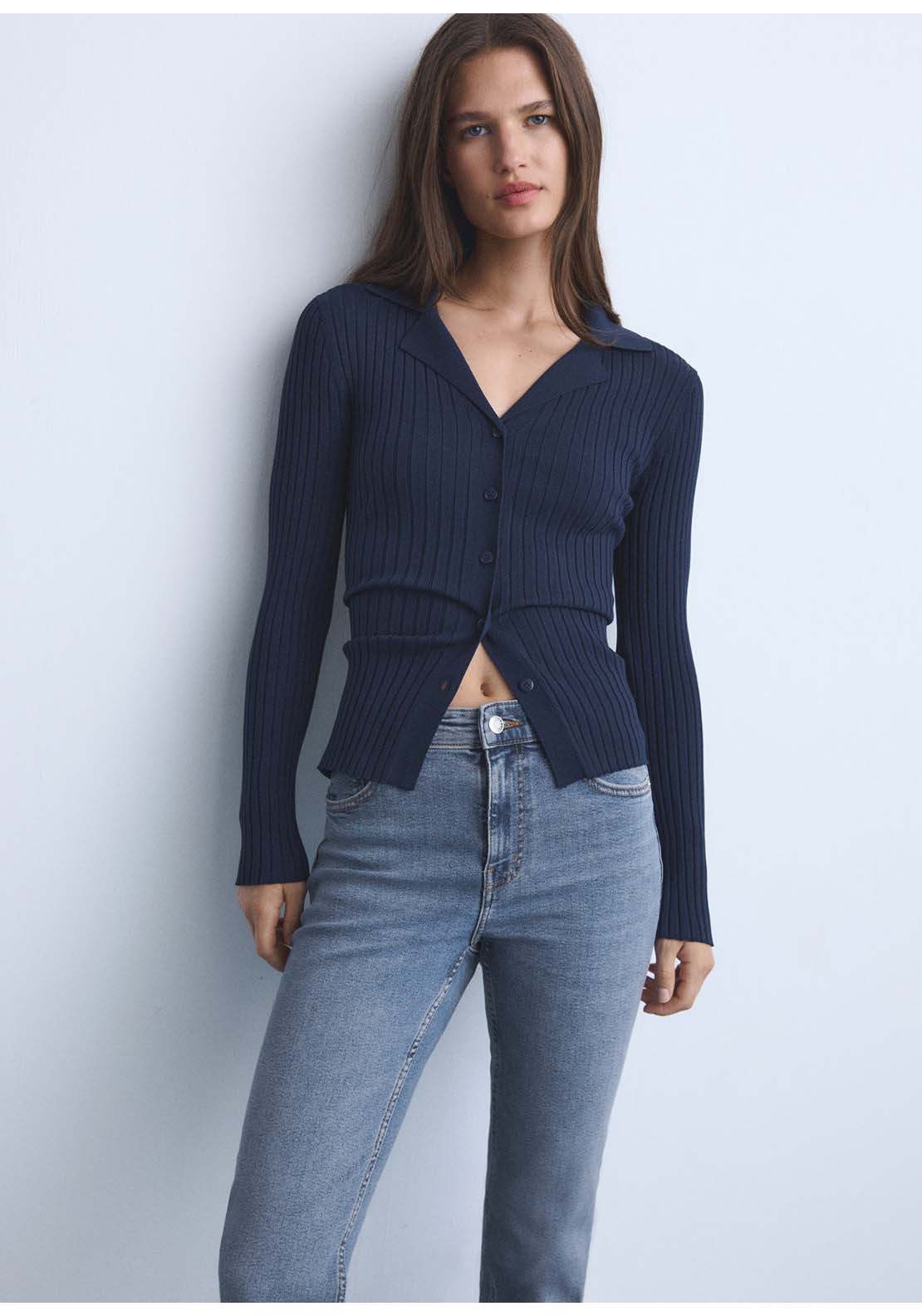 Sienna Flared Cropped Jeans - Blue