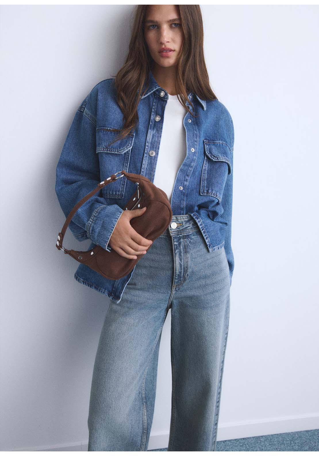 Catherin Culotte High Rise Jeans - Blue