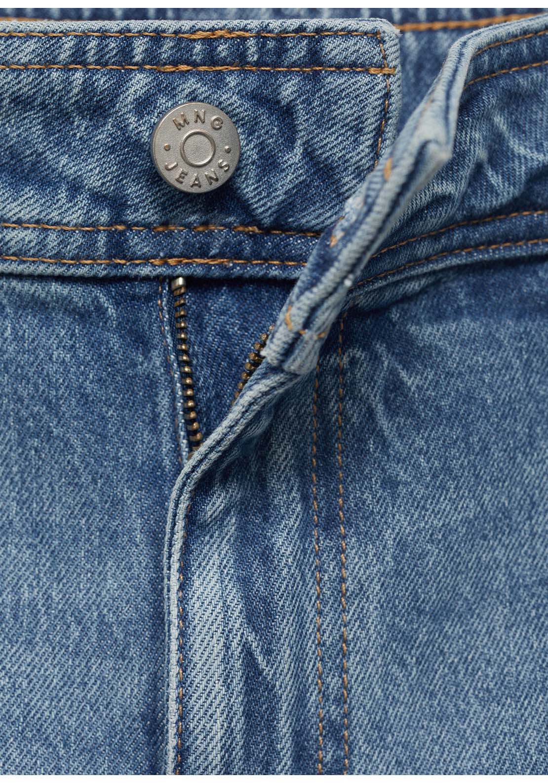 Catherin Culotte High Rise Jeans - Blue