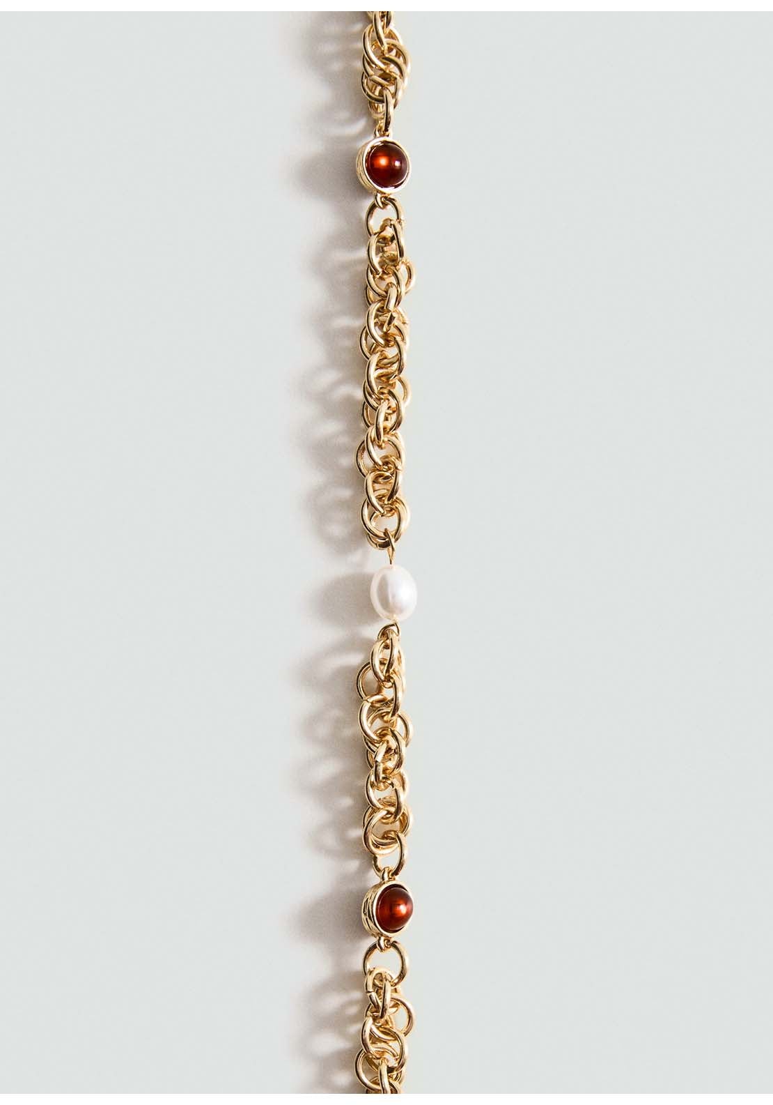 Mango Necklace Lourdes - Gold 2 Shaws Department Stores