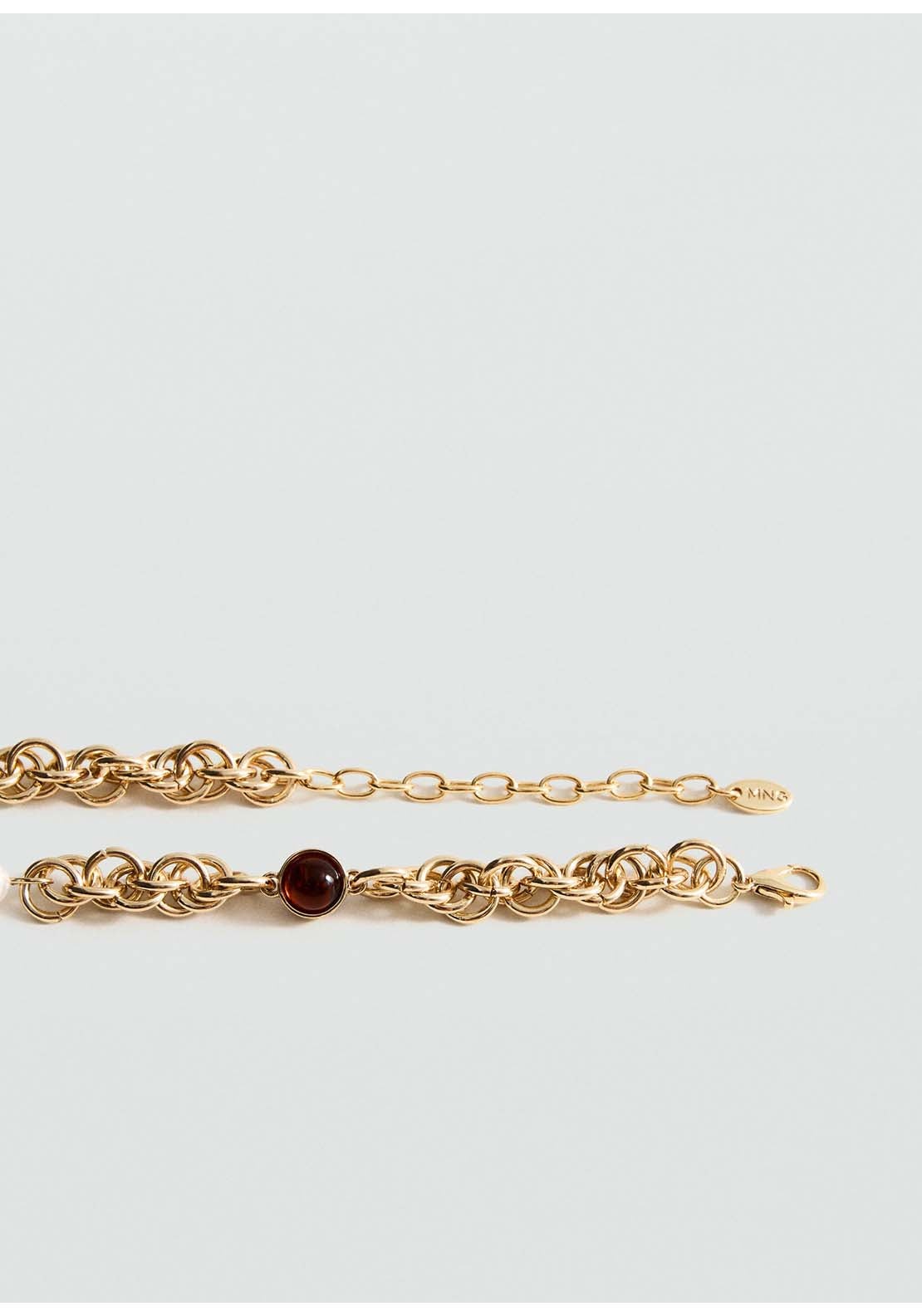 Mango Necklace Lourdes - Gold 3 Shaws Department Stores