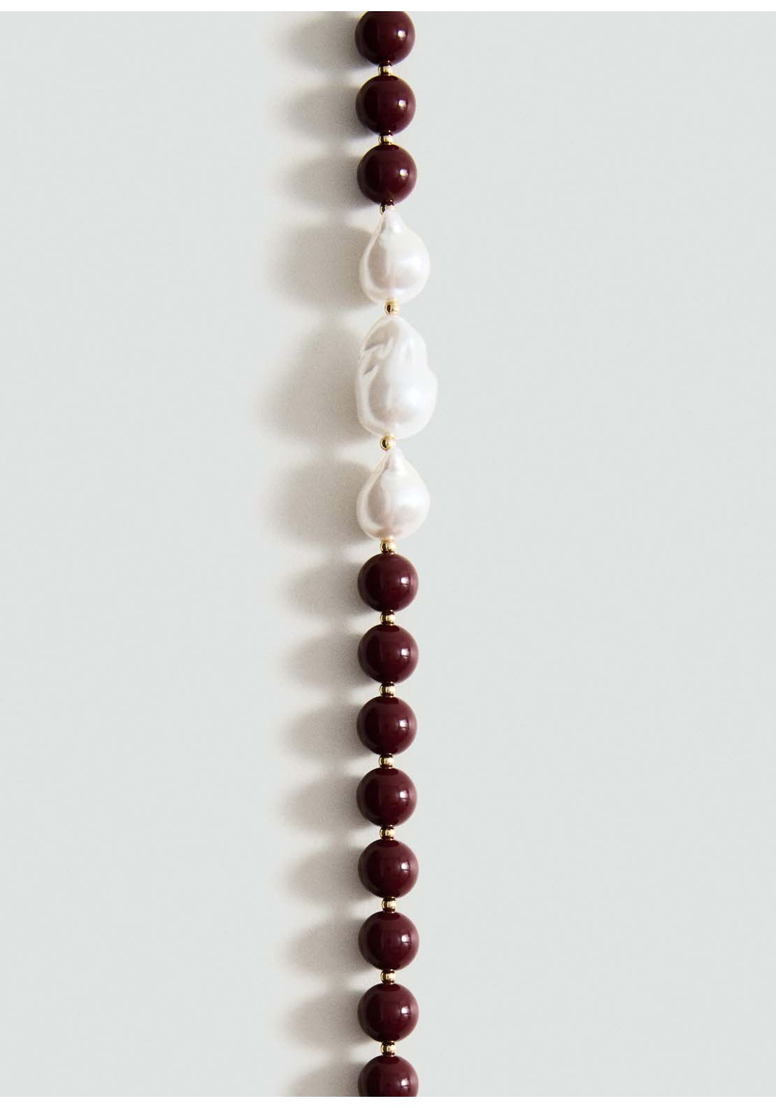 Mango Necklace Lada - Red 2 Shaws Department Stores