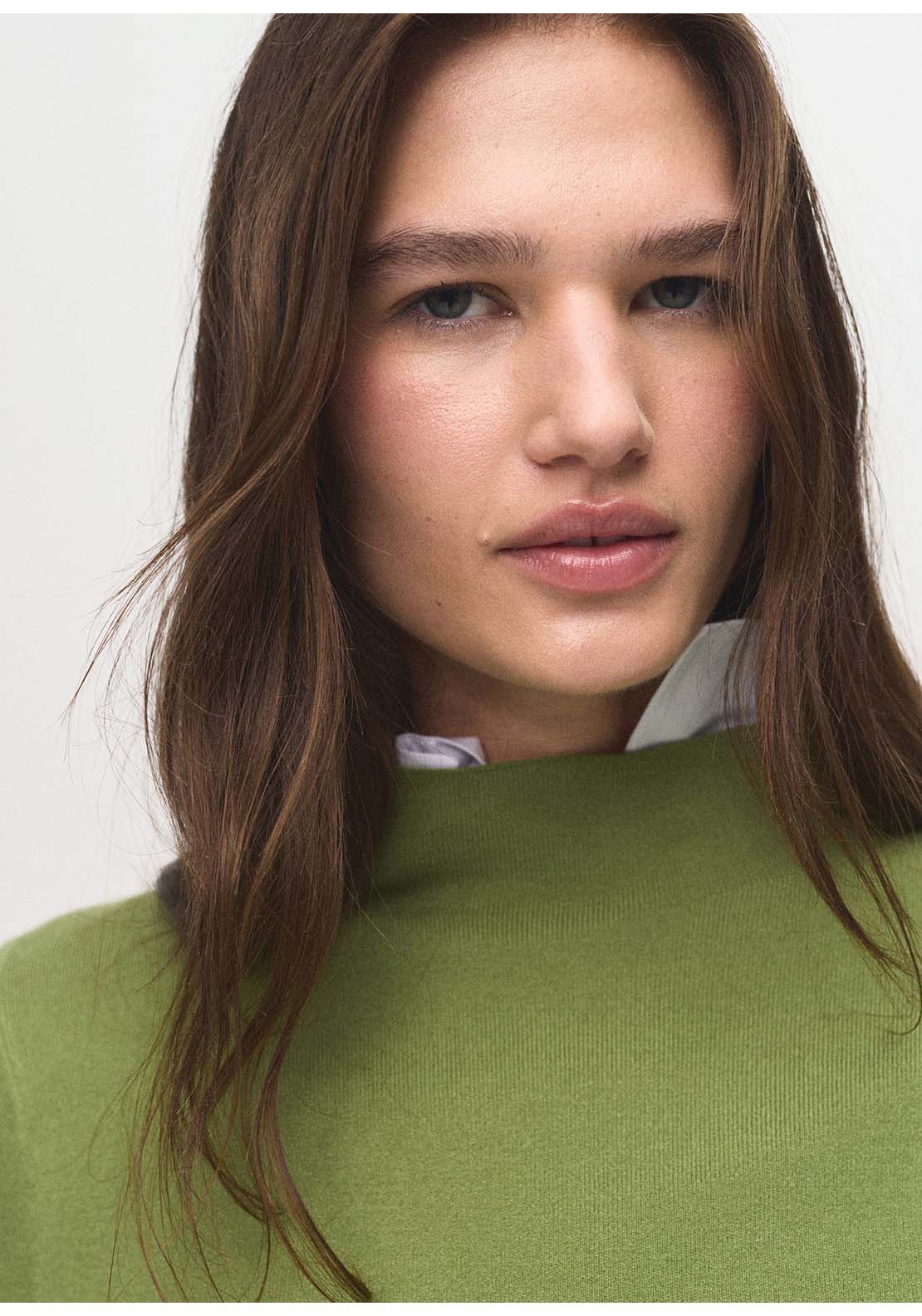 Mango Sweater Chimney - Green 4 Shaws Department Stores