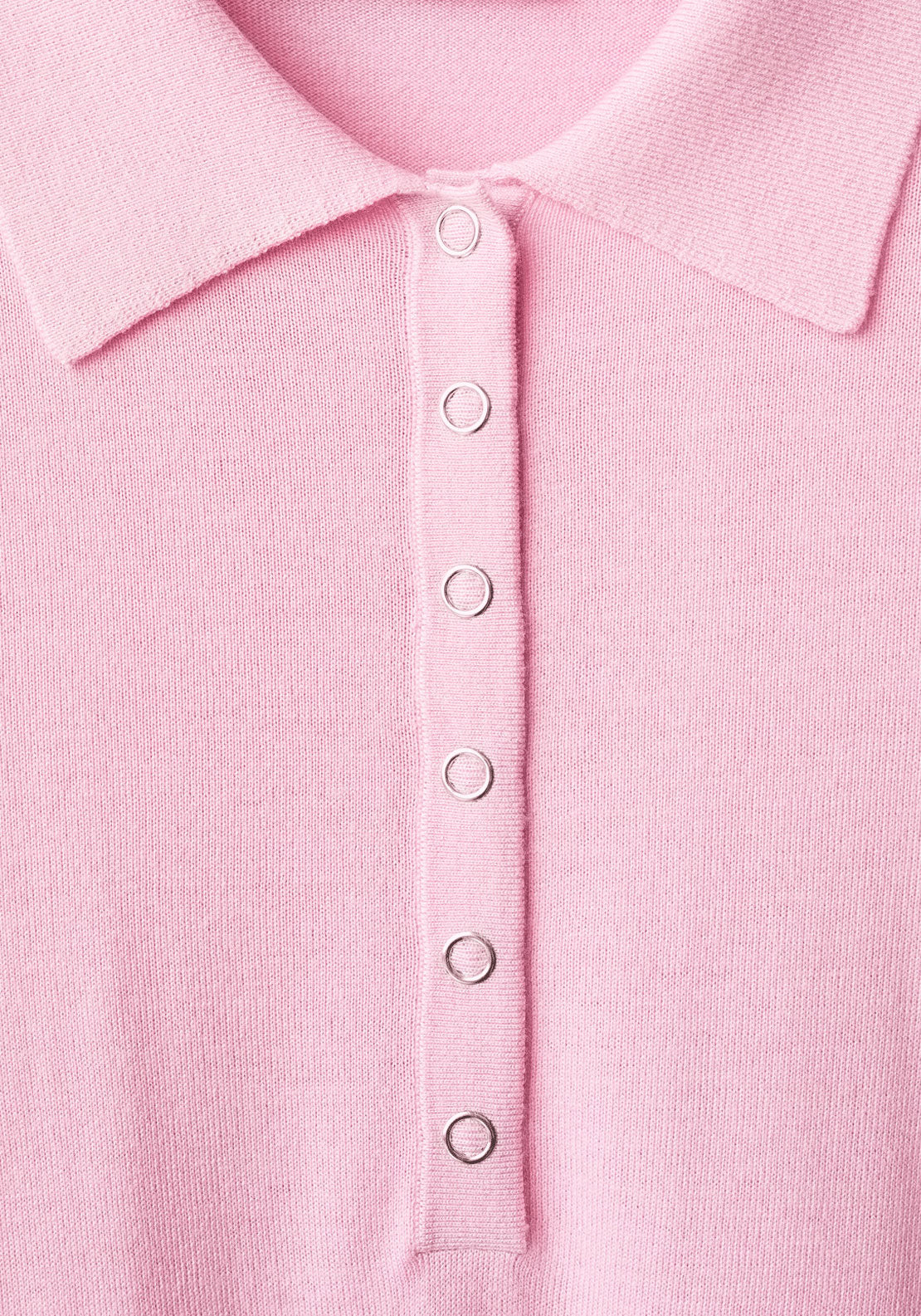 Polo Neck Sweater - Pink