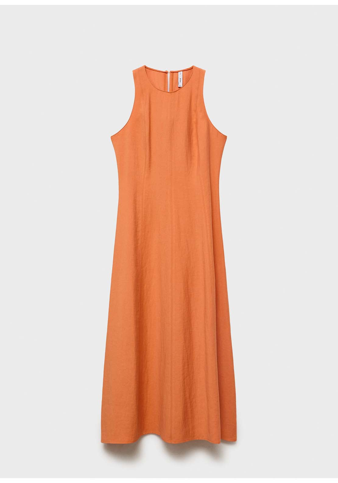 Flared Midi Dress - Orange