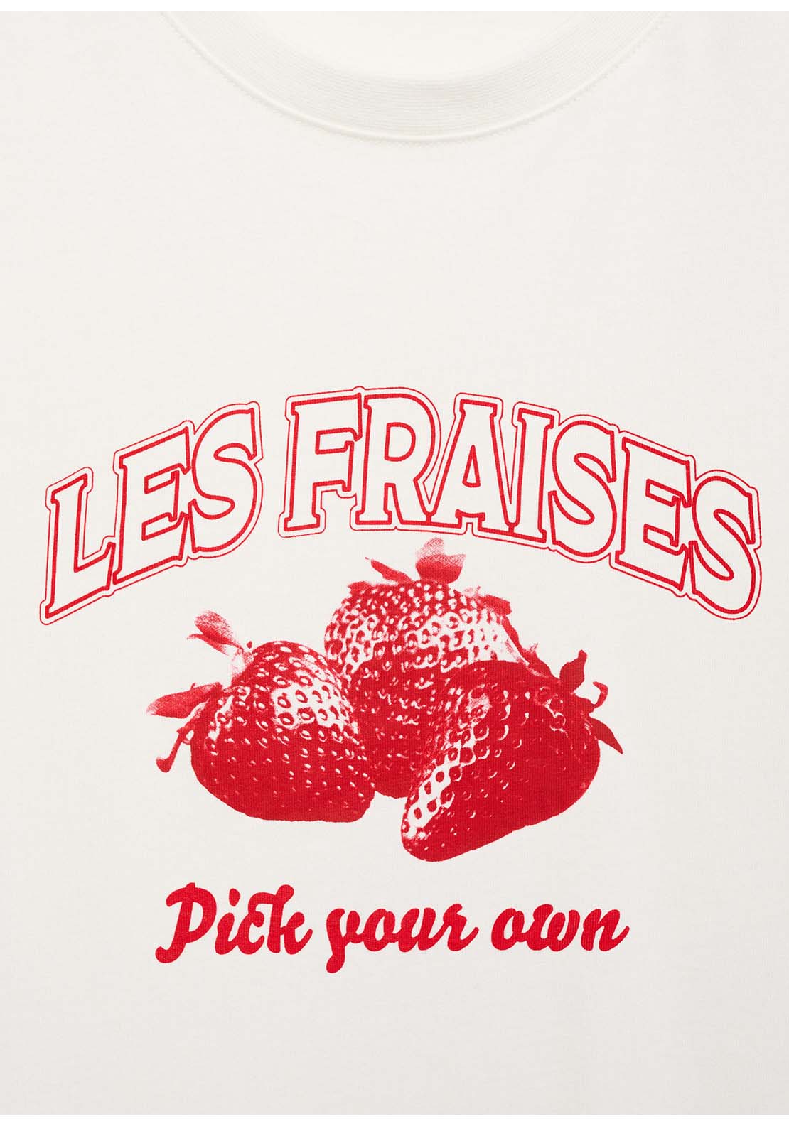 Printed Cotton Blend T-Shirt - Red