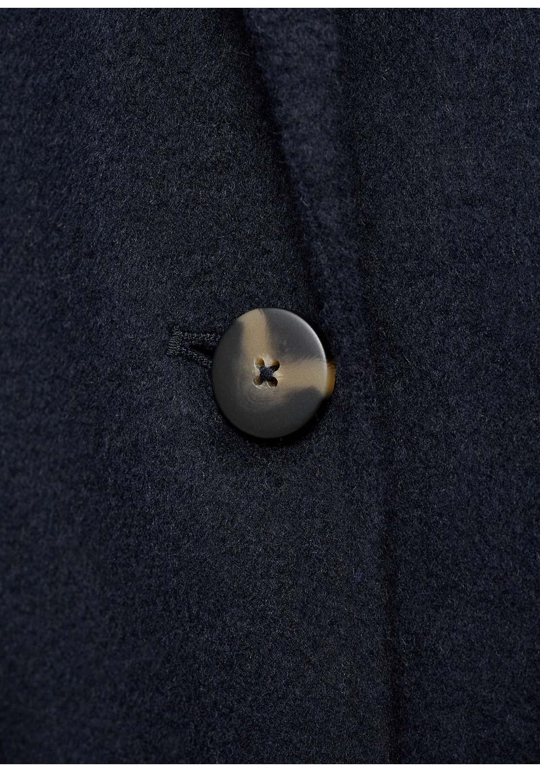 Wool Overcoat - Blue