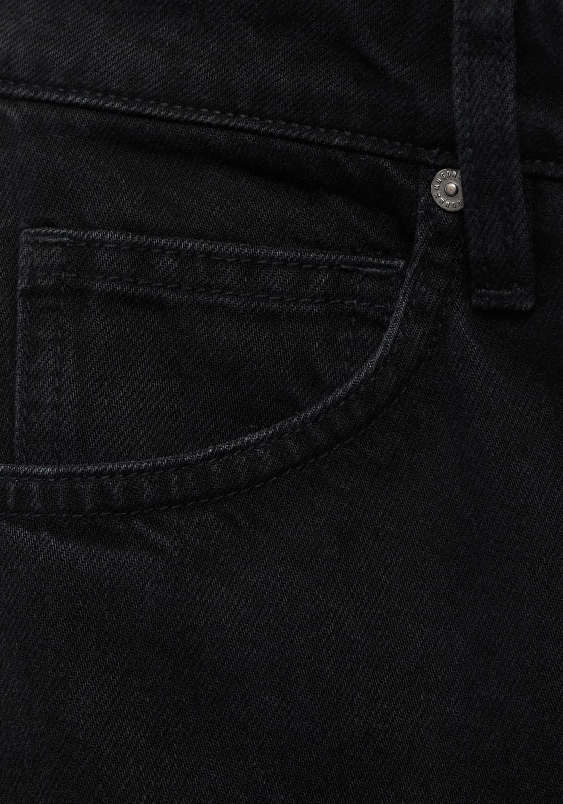 Mango Matilda High Rise Straight Jeans - Grey 6 Shaws Department Stores