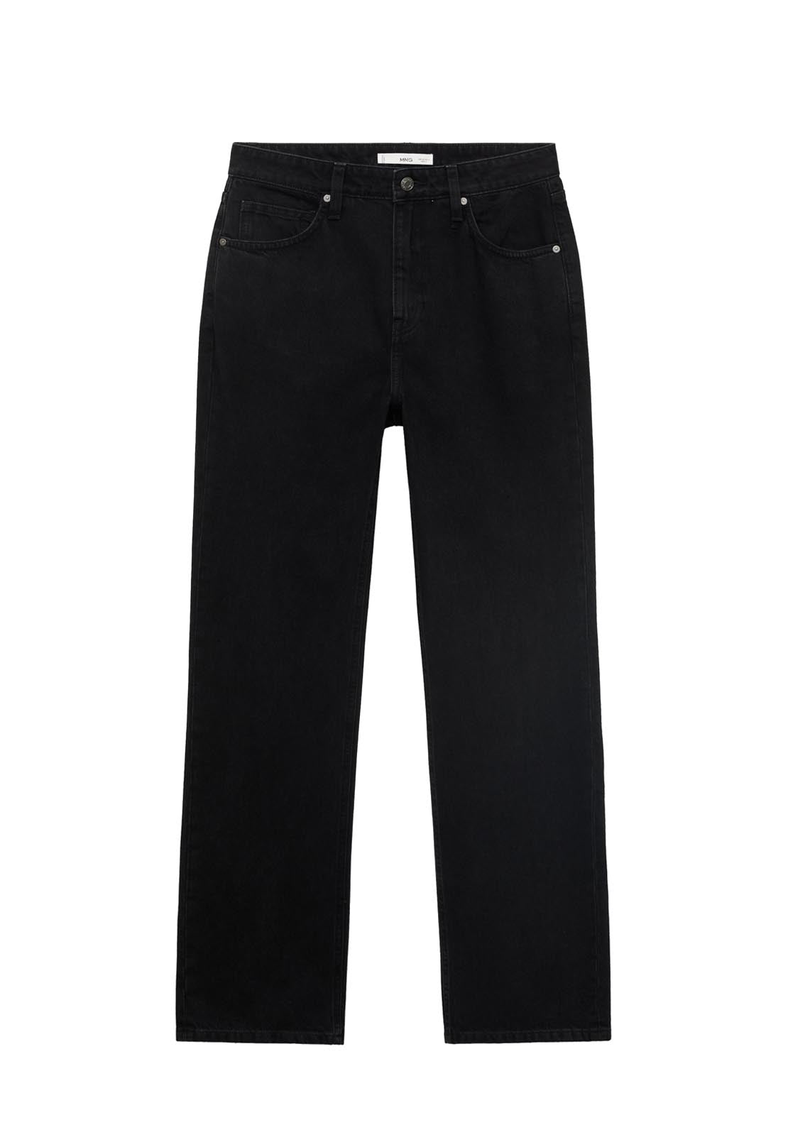 Mango Matilda High Rise Straight Jeans - Grey 7 Shaws Department Stores