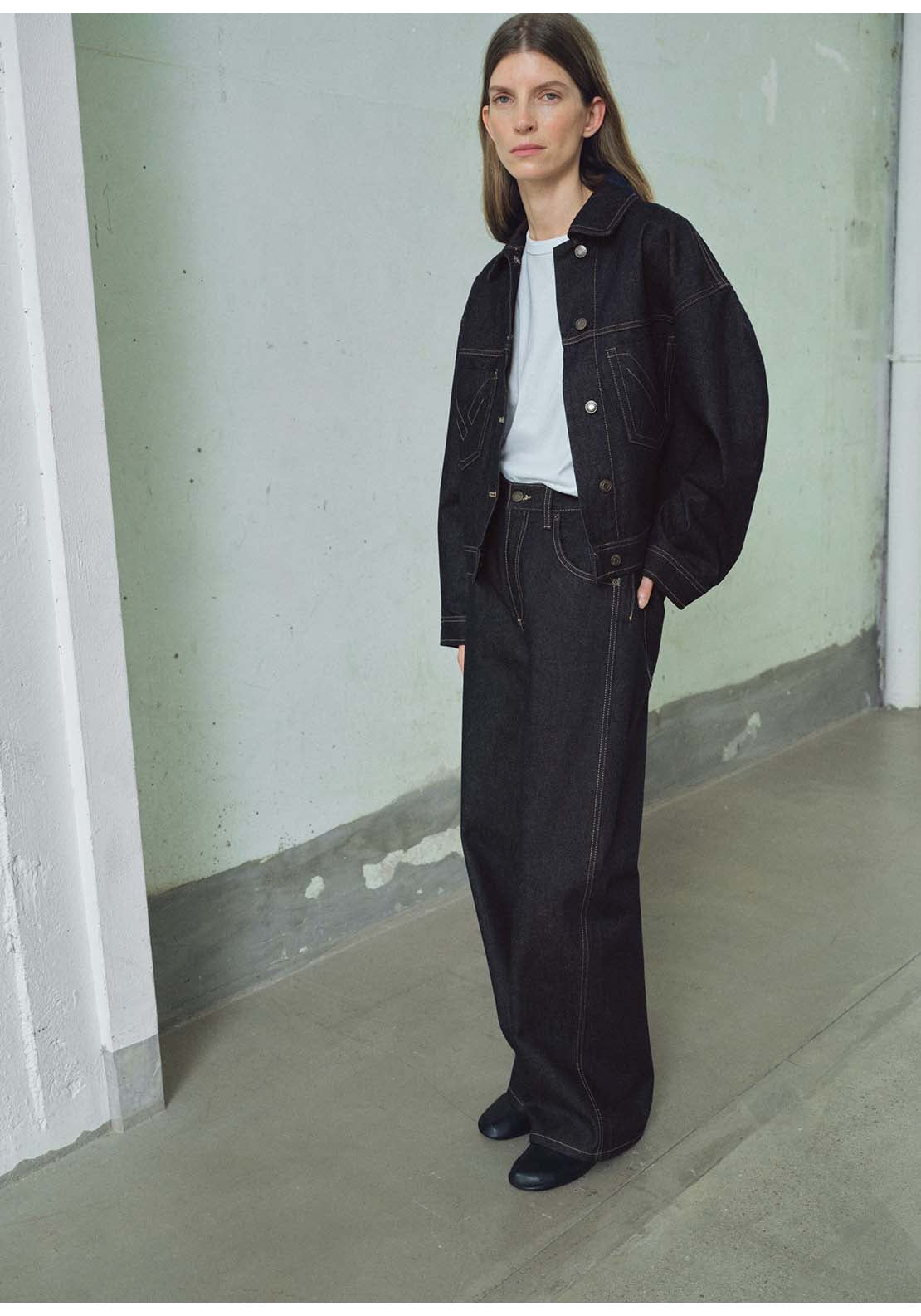 High-Rise Balloon Jeans - Blue