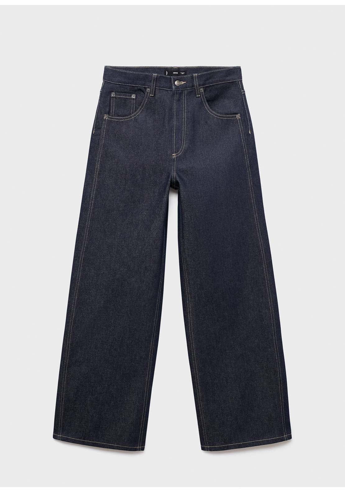 High-Rise Balloon Jeans - Blue