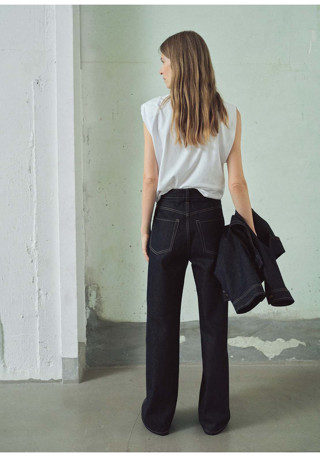 High-Rise Balloon Jeans - Blue