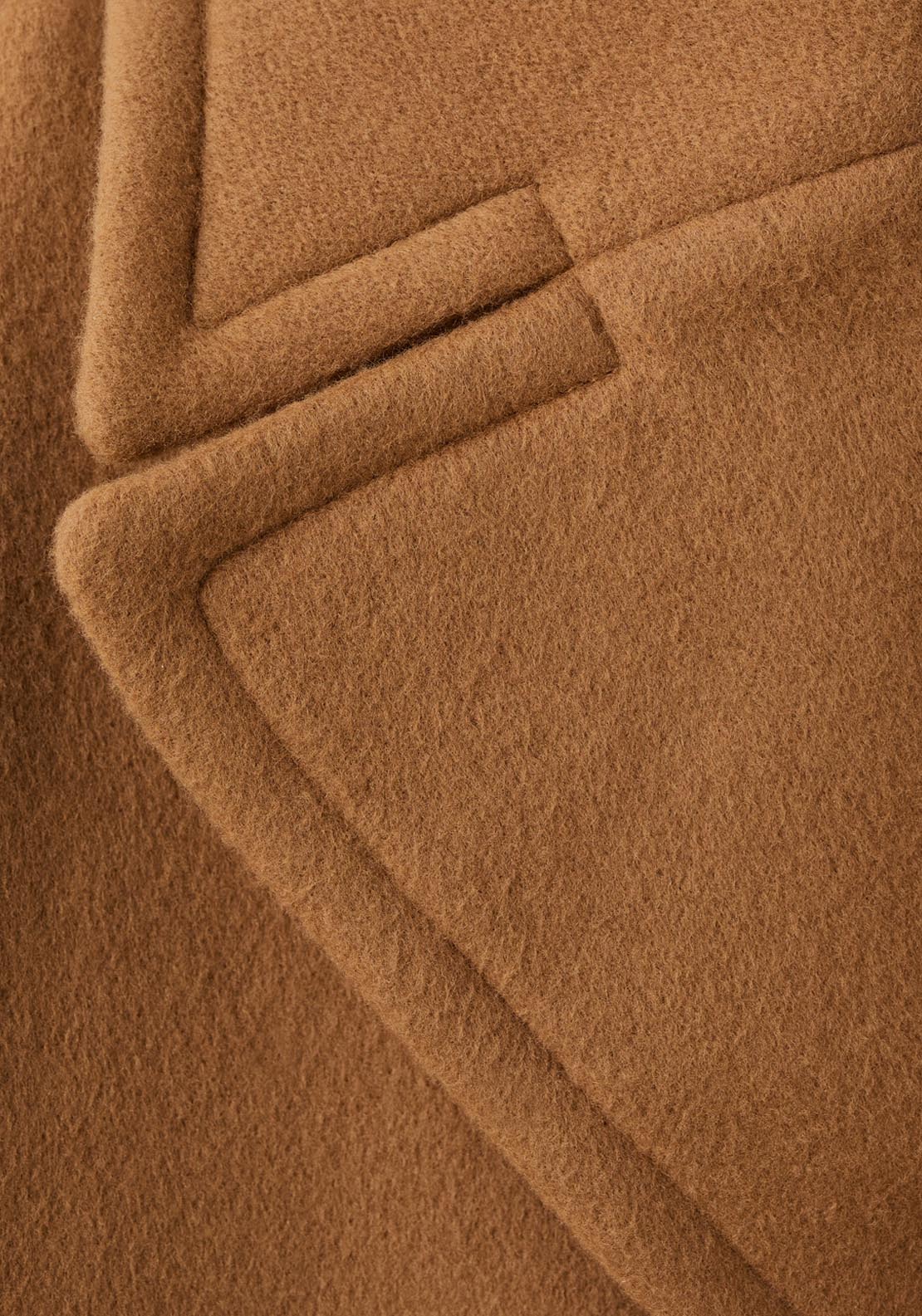 Mango Lapel Manteco Wool Coat - Brown 7 Shaws Department Stores
