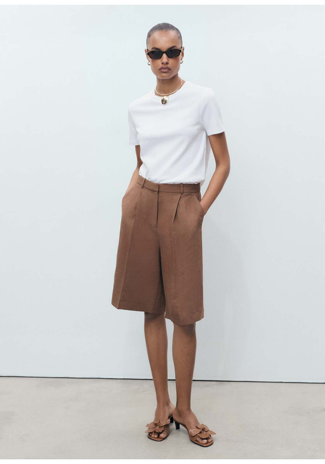 Cotton Short-Sleeved T-Shirt - White