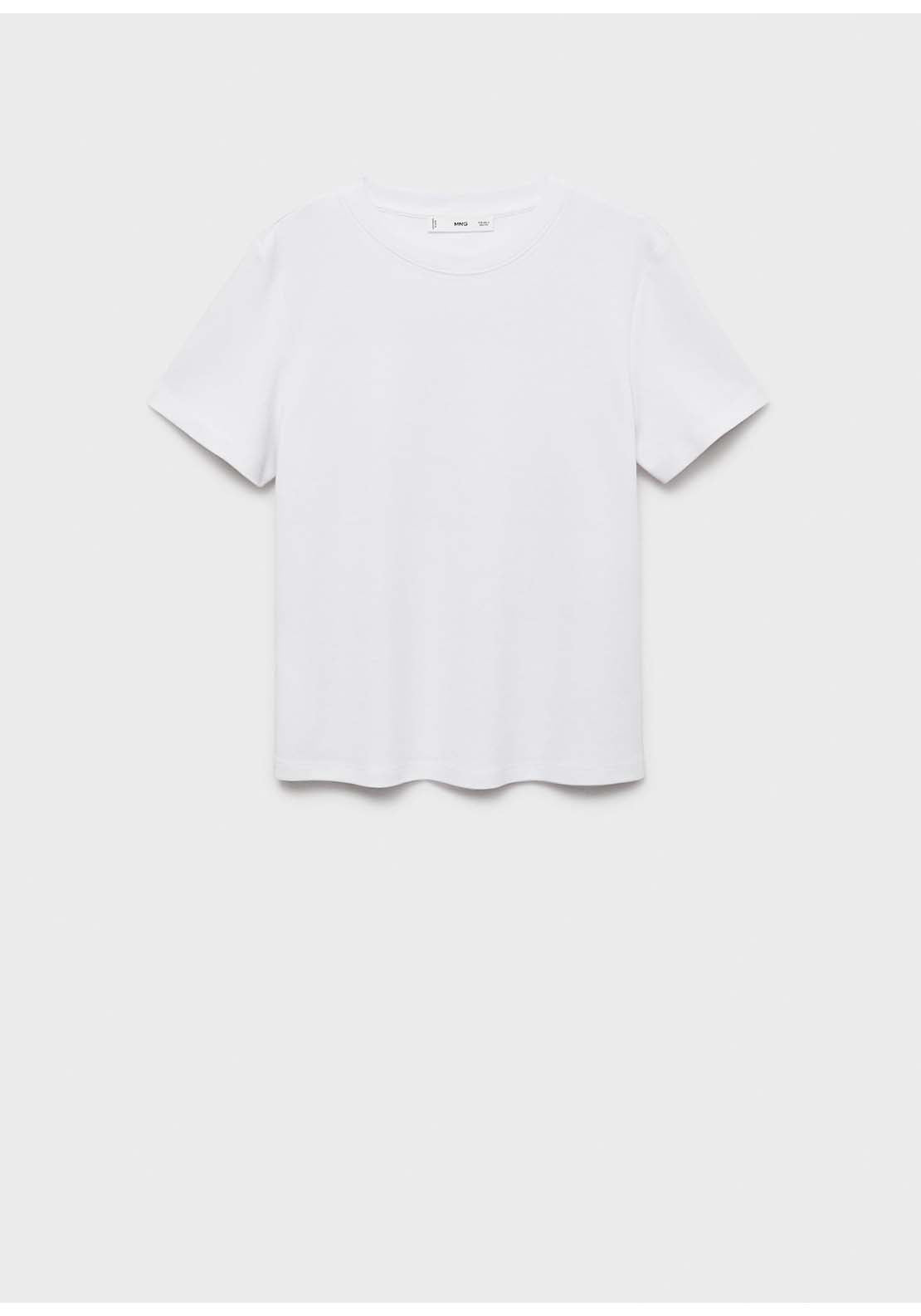 Cotton Short-Sleeved T-Shirt - White