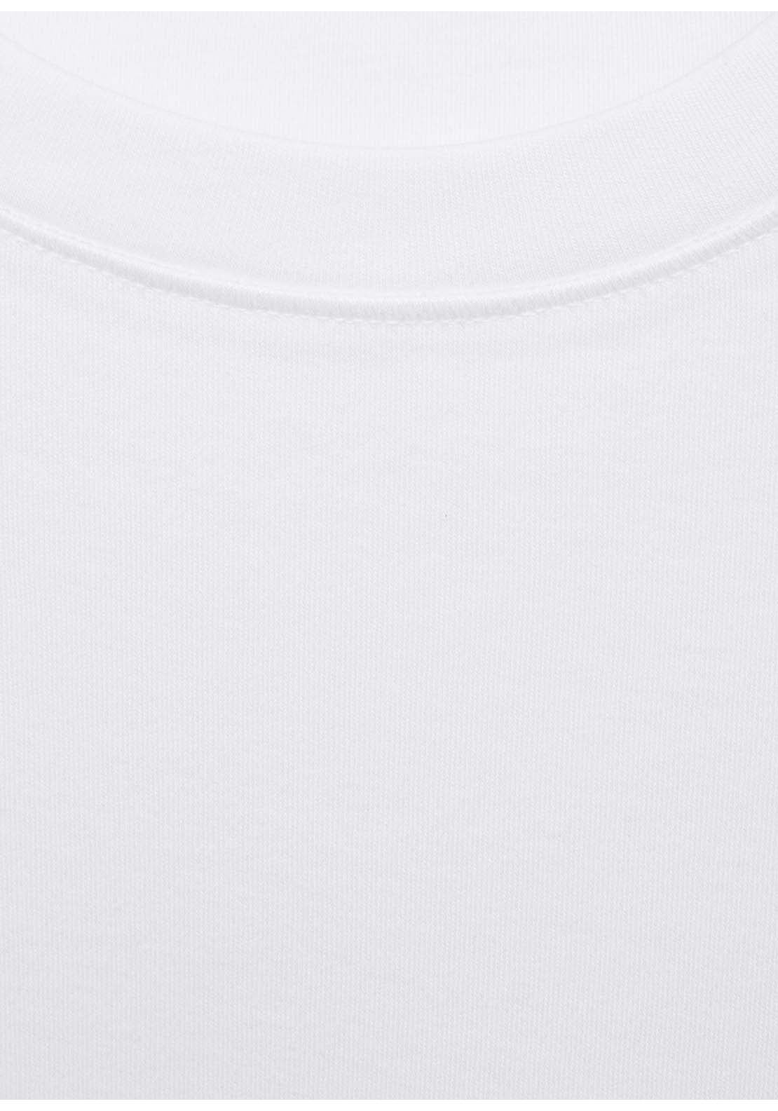 Cotton Short-Sleeved T-Shirt - White