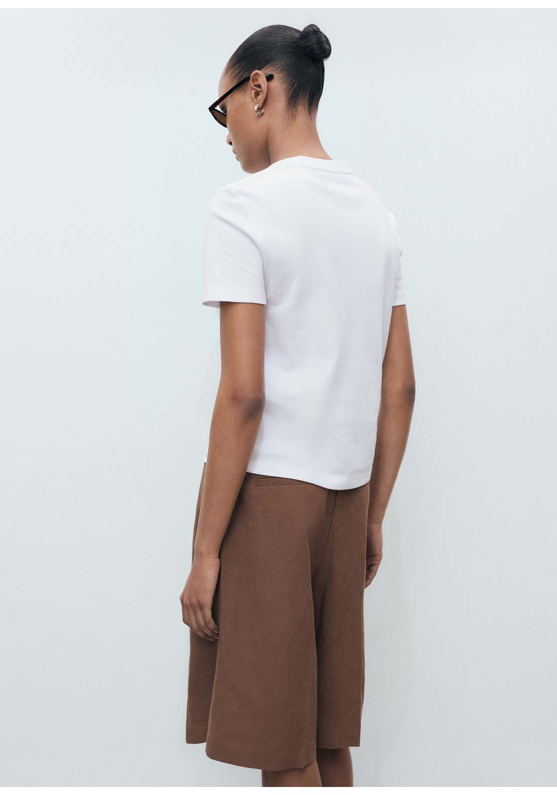 Cotton Short-Sleeved T-Shirt - White