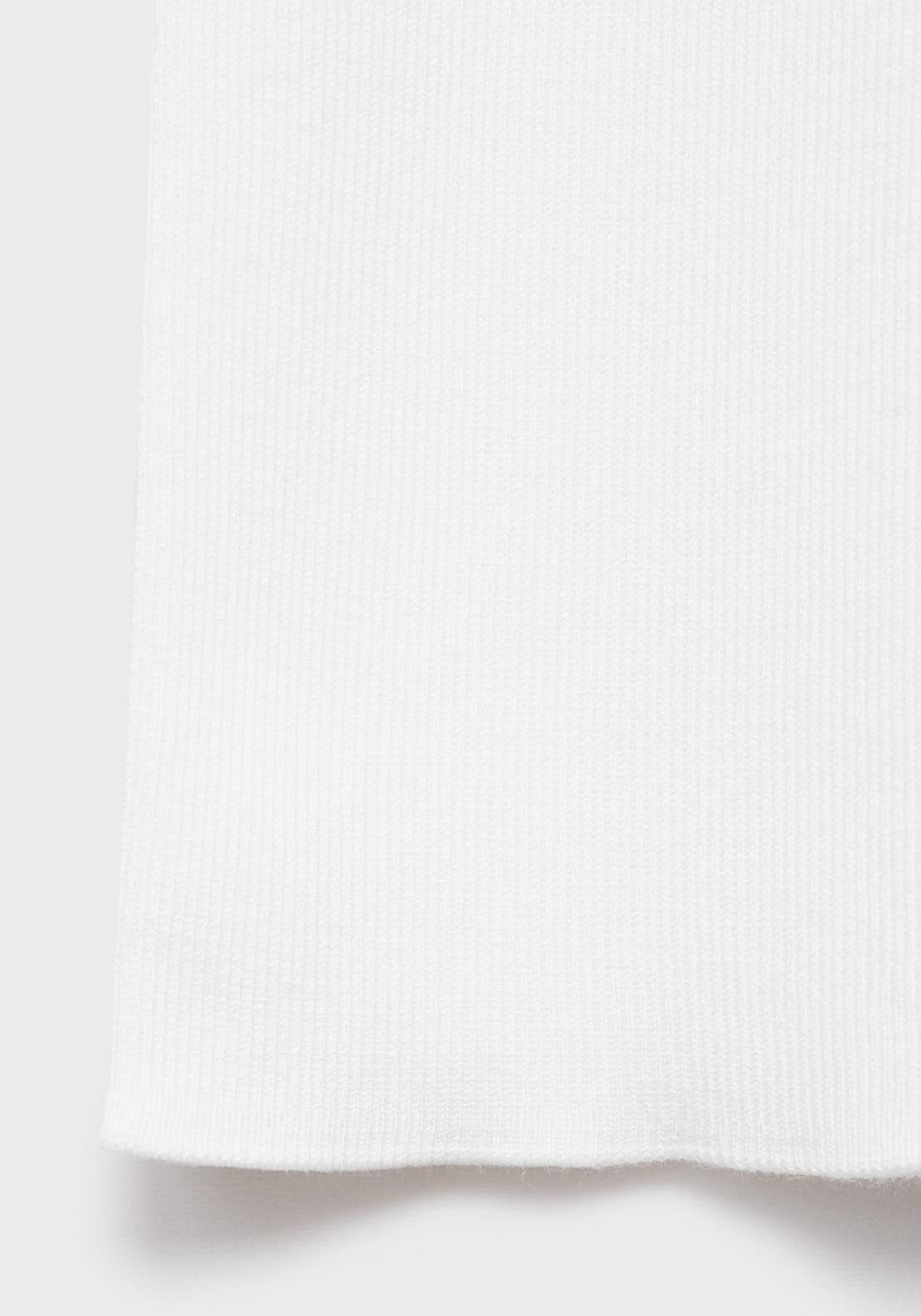 Mango Fine Knit Top - Beige 4 Shaws Department Stores