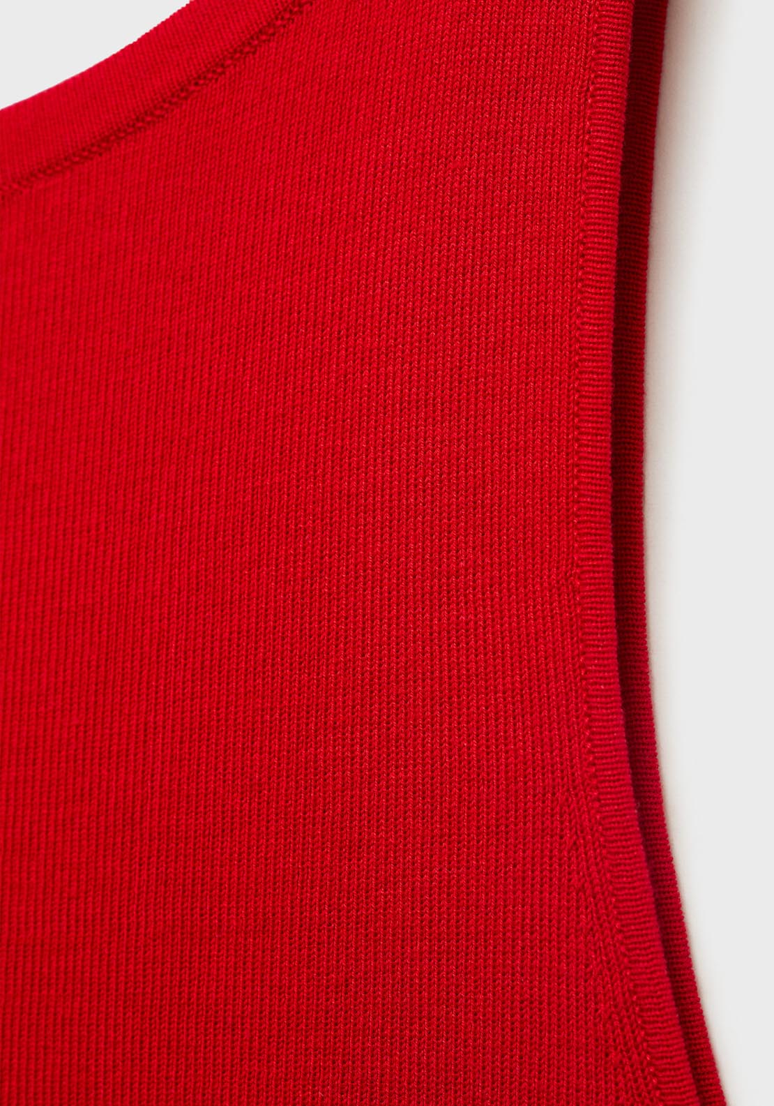 Mango Fine Knit Top - Red 4 Shaws Department Stores