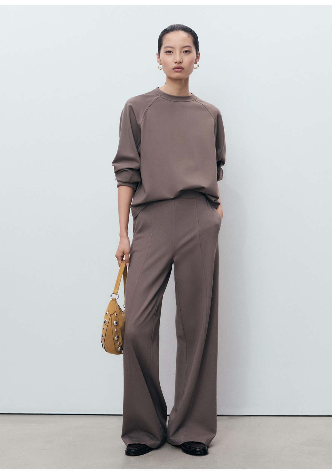 Mango Trousers Florida - Brown 5 Shaws Department Stores