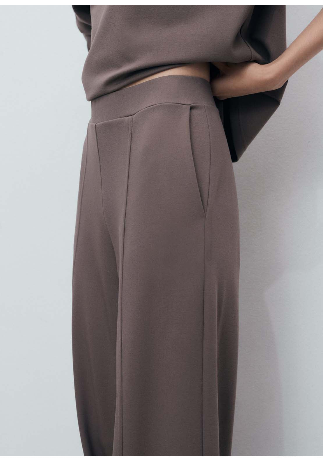 Mango Trousers Florida - Brown 3 Shaws Department Stores