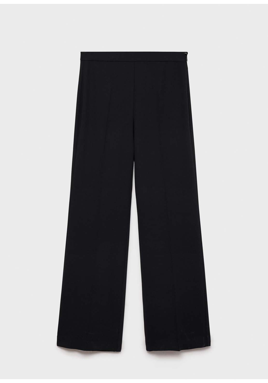 Mango Trousers Iguana - Black 4 Shaws Department Stores