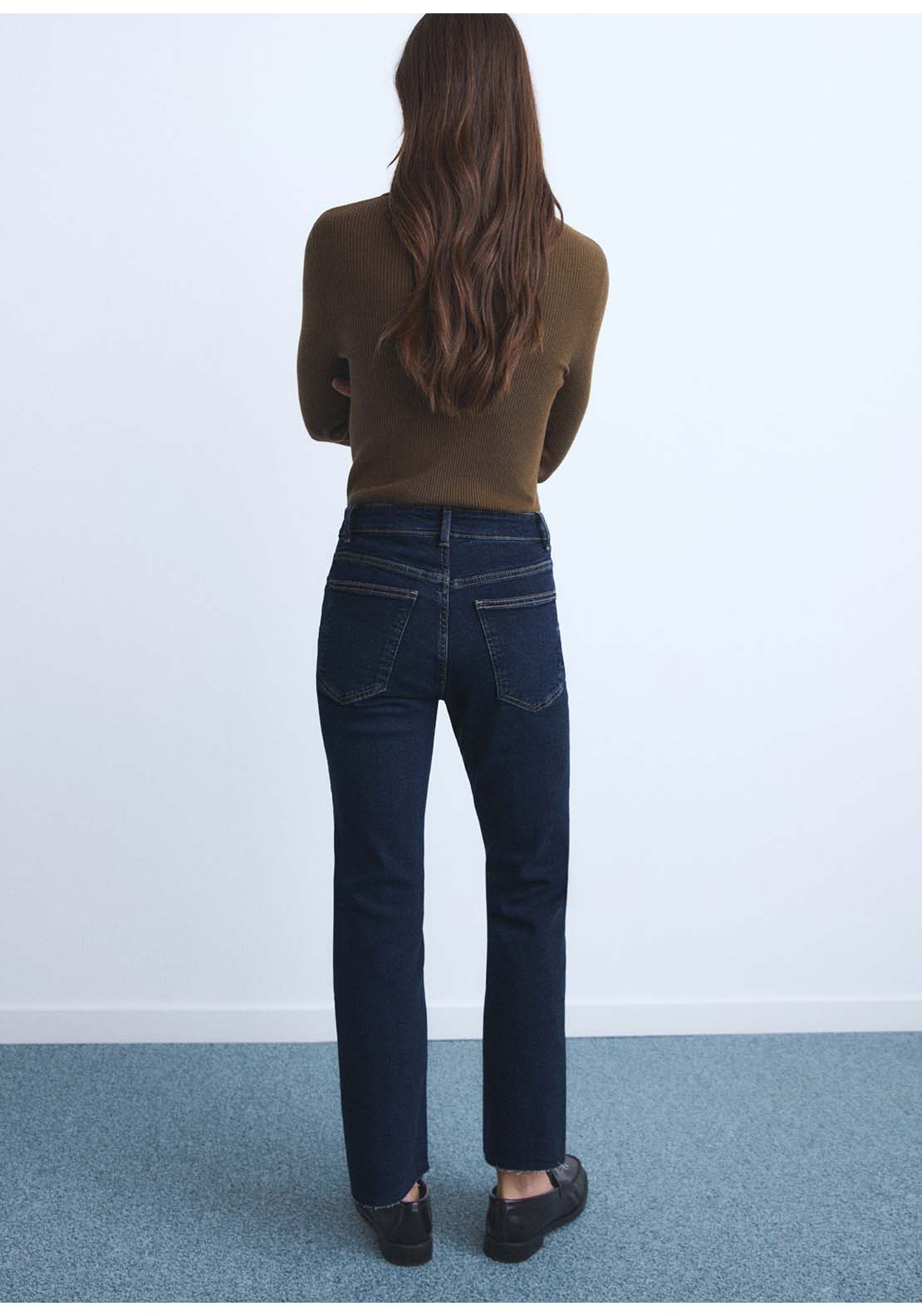 Sienna Flared Cropped Jeans - Blue