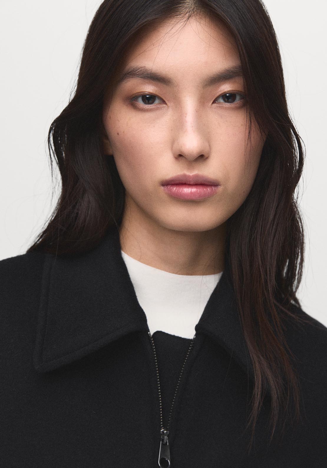 Mango Wool Bomber Jacket - Black 3 Shaws Department Stores