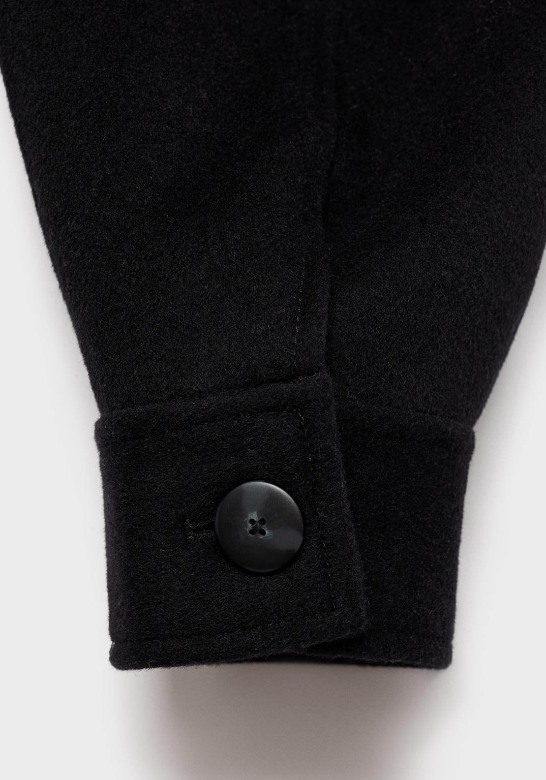 Mango Wool Bomber Jacket - Black 6 Shaws Department Stores