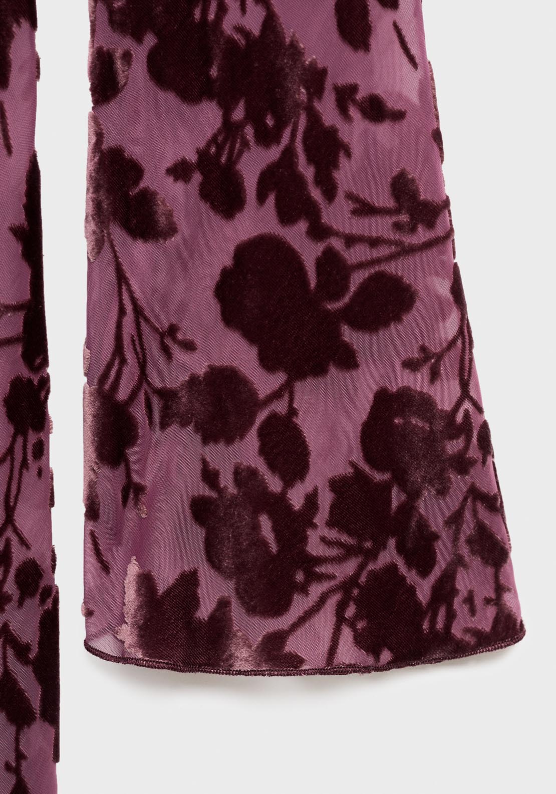 Mango Floral Jacquard Dress With Bell Sleeves - Red 4 Shaws Department Stores