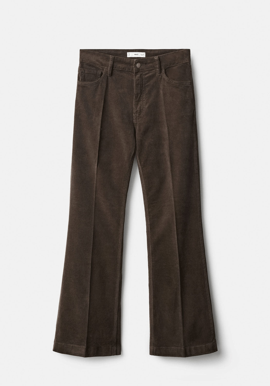 Corduroy Flared Jeans - Brown