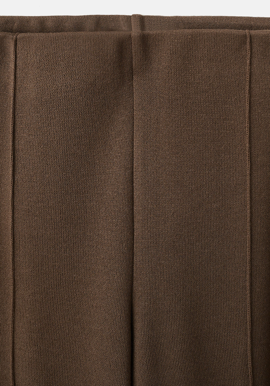 Seam Detail Straight Fit Trousers - Brown